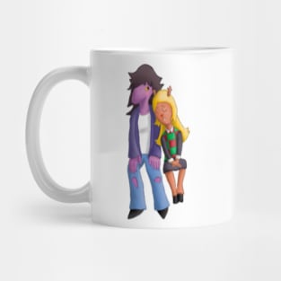 Pixel art Deltarune chapter 2, Susie x noelle fanart Mug